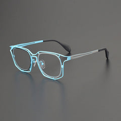 Lamb Colorful Geometric Titanium Glasses Frame