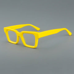 Lews Vintage Square Acetate Glasses Frame