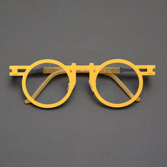 Dell Titanium Round Glasses Frame