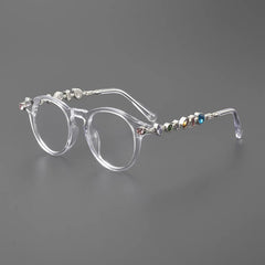 Opal Vintage Rhinesotne Cat Eye Glasses Frame