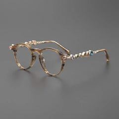 Opal Vintage Rhinesotne Cat Eye Glasses Frame