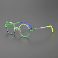 Peach Retro Titanium Glasses Frame
