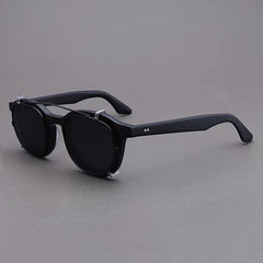 Crowe Vintage Acetate Glasses Frame With sunglasses Clips