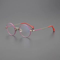 Kady Round Titanium Eyeglasses Frame