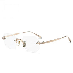 Spurs Retro Rimless Titanium Glasses Frame