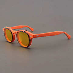 Ted Acetate Glasses Frame With sunglasses Clips