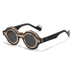 Yamal Vintage Eyeglasses Frame With Sunglasses Clips