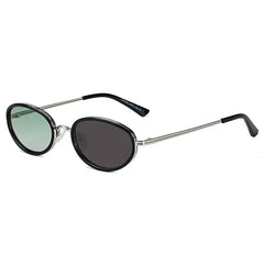 Mbappe Oval Retro Alloy Sunglasses
