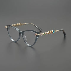 Ruby Vintage Rhinesotne Cat Eye Glasses Frame