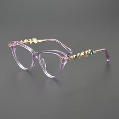 Ruby Vintage Rhinesotne Cat Eye Glasses Frame