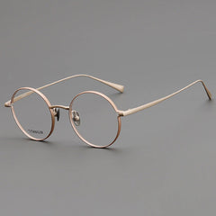 Mel Round Titanium Eyeglasses Frame