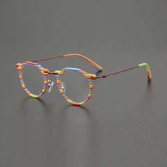 Ava Vintage Round Acetate Glasses Frame Round Frames Southood Colorful 