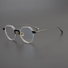 Baldur Polygon Titanium Glasses Frame Geometric Frames Southood Clear 