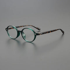 Bard Oval TR90 Optical Glasses Frame Oval Frames Southood Green Leopard 