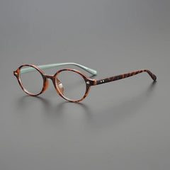 Bard Oval TR90 Optical Glasses Frame Oval Frames Southood Leopard Green 