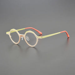 Barwolf Titanium Geometric Glasses Frame Geometric Frames Southood White 