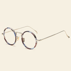 Betty Retro Round Plastic Titanium Glasses Frame Round Frames Southood C14Tortoiseshell 
