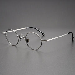 Briar Titanium Vintage Round Eyeglasses Frames Round Frames Southood Gun 
