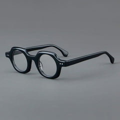 Caryl Vintage Acetate Optical Glasses Frame Round Frames Southood Black 