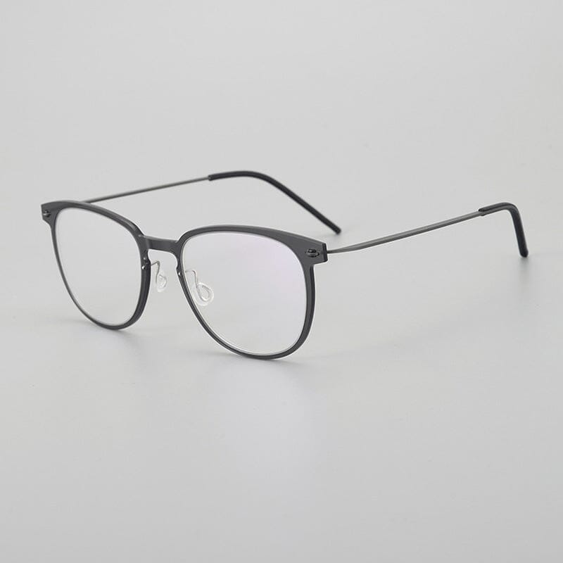 Coville Ultra light Titanium Glasses Frame Rectangle Frames Southood Gray 