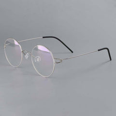Crosby Round Glasses Frame Round Frames Southood Silver 