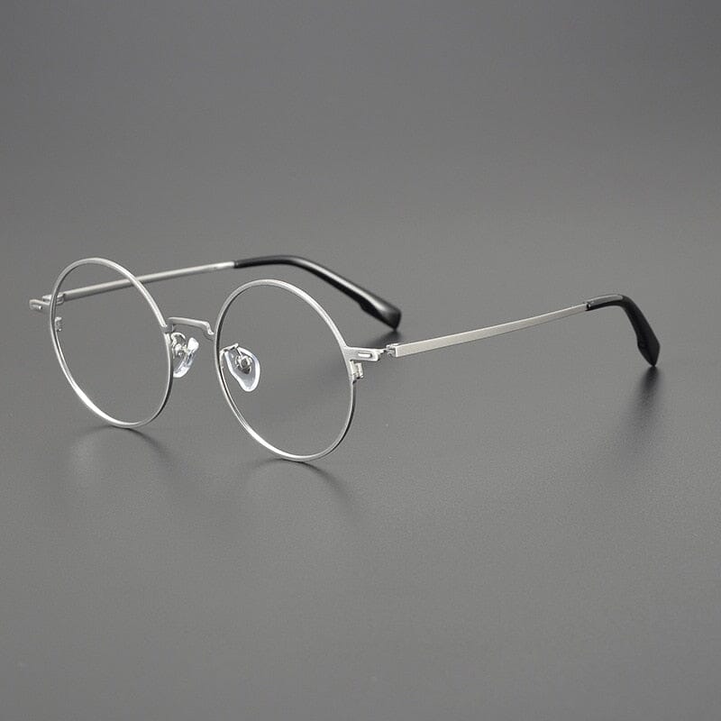 Daniel Vintage Titanium Glasses Frame Round Frames Southood Silver 