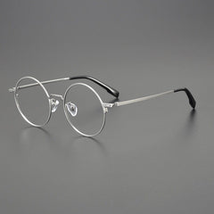Daniel Vintage Titanium Glasses Frame Round Frames Southood Silver 