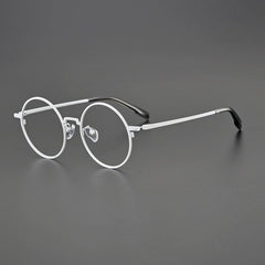 Daniel Vintage Titanium Glasses Frame Round Frames Southood White 