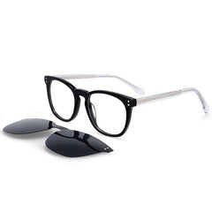Dempsey Glasses Frame With Polarized Sunglasses Clips Cat Eye Frames Southood 