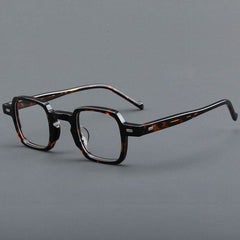 Dene Retro Small Rectangle Acetate Frames Rectangle Frames Southood Leopard 