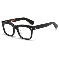 Eatun Acetate Glasses Frame Rectangle Frames Southood Black 