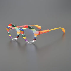 Elton Acetate Round Glasses Frame Round Frames Southood Red 
