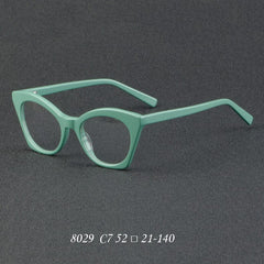 Fabia Vintage Cat Eye Acetate Glasses Frame Cat Eye Frames Southood C7PinkGreen 