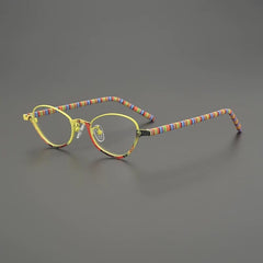 Flora Ultralight Titanium Glasses Frame Cat Eye Frames Southood Yellow 
