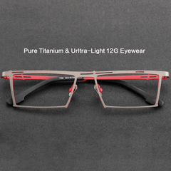Fudo Pure Titanium Glasses Frame Rectangle Frames Southood C3 