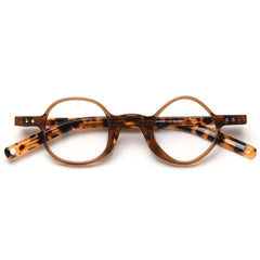 Gary Retro Asymmetric Acetate Frame Round Frames Southood Tea 