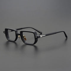 Gibbon Retro Rectangle Glasses Frame Rectangle Frames Southood Black 