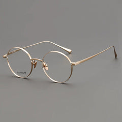 Mel Round Titanium Eyeglasses Frame