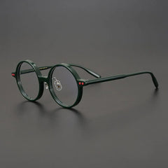 Nedaa Hand Craft Retro Tortoise Round Glasses Frame
