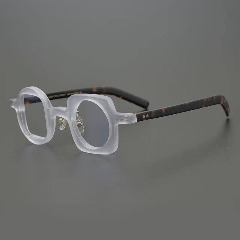 Hagly Vintage Acetate Glasses Frame Geometric Frames Southood Matte clear 