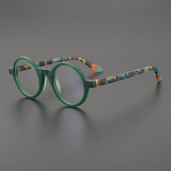 Hall Round Acetate Glasses Frame Round Frames Southood Green 