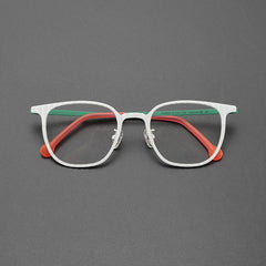 Harbin Square Titanium Glasses Frame Rectangle Frames Southood White 