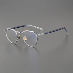 Hikaru Retro Titanium Glasses Frame Round Frames Southood Silver 