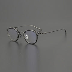 Jock Premium Series Vintage Acetate Glasses Frame Round Frames Southood Stripe Gun 
