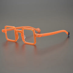 Jolina Retro Rectangle Glasses Frame Rectangle Frames Southood Orange 