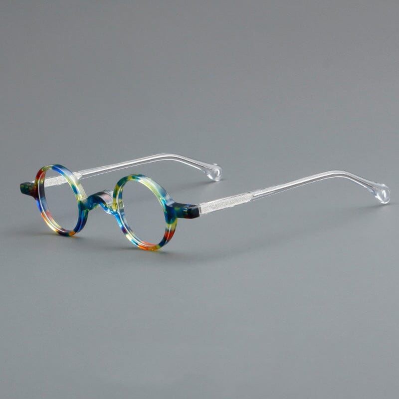 Jordi Small Round Acetate Glasses Frame Round Frames Southood Flower 