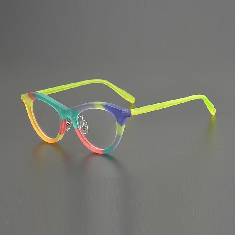 June Colorful Acetate Eyeglasses Frame Cat Eye Frames Southood Matte Green 