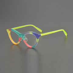 June Colorful Acetate Eyeglasses Frame Cat Eye Frames Southood Matte Green 