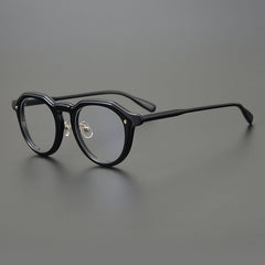 Kaylaa Vintage Acetate Glasses Frame Round Frames Southood black 