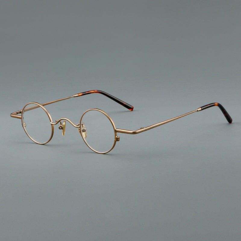 Lance Retro Titanium Glasses Frame oval frame Southood Bronze 